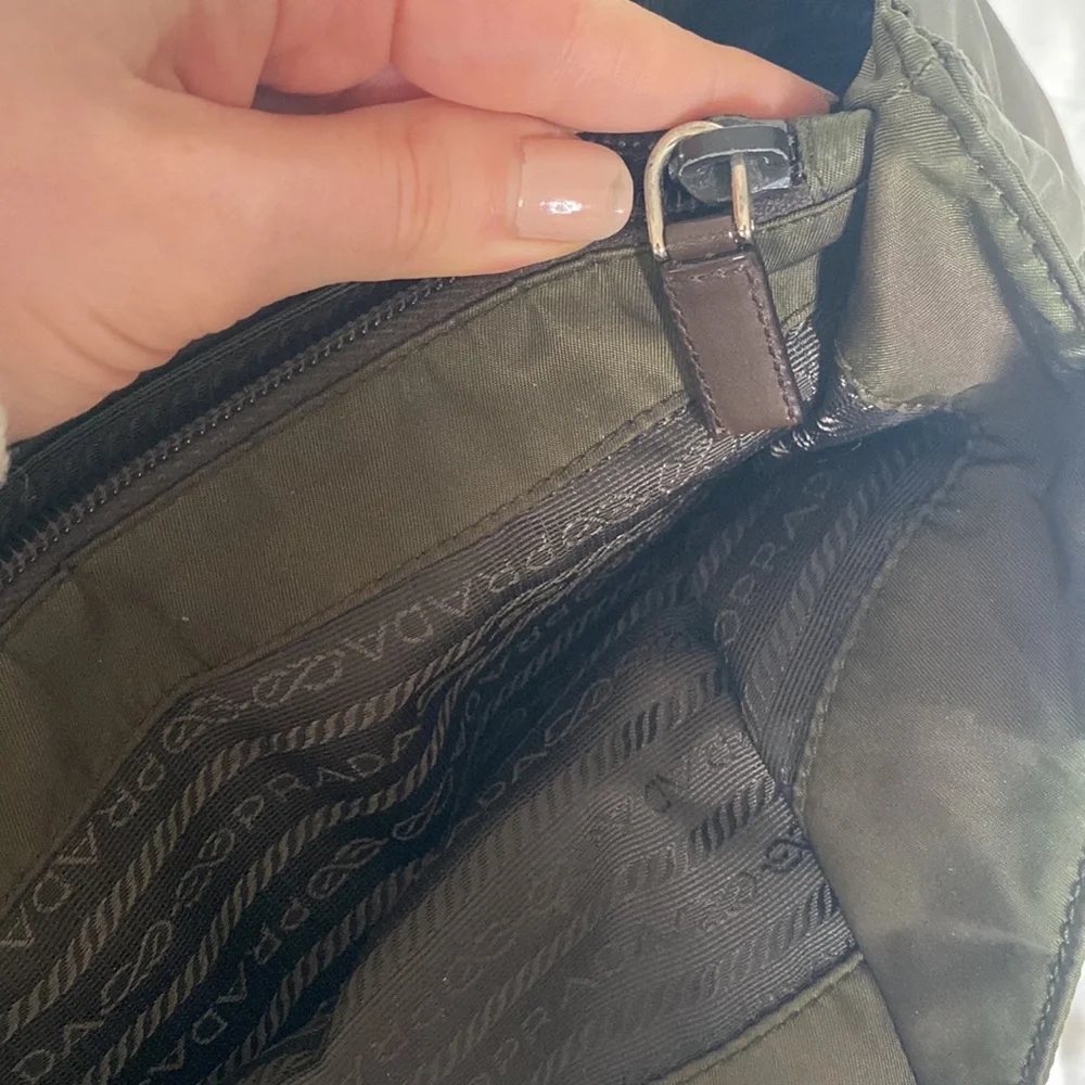 PRADA great condition brown nylon tote - Picture 8 of 11